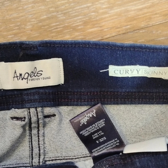 Angels Blue Skinny Jeans Sleek Fit - Picture 2 of 3